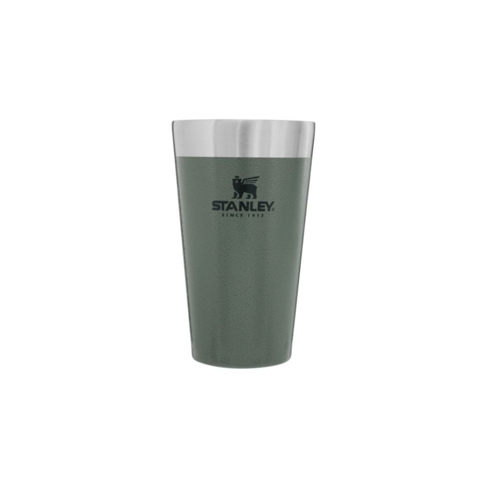 Adventure Stacking Beer Pint 16Oz Hammertone Green (Box)