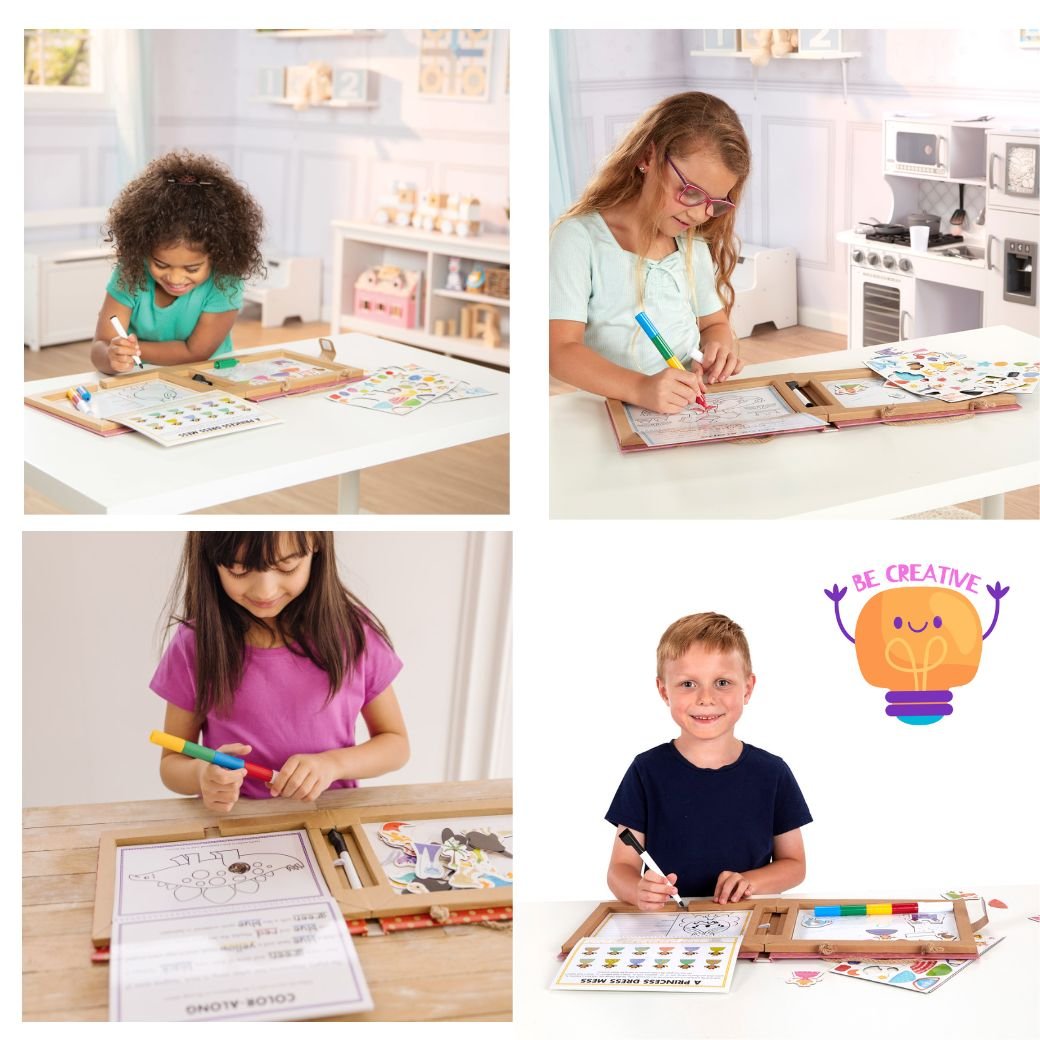 กระดานวาดเขียนเจ้าหญิง ของเล่นเสริมพัฒนาการเด็ก เสริมทักษะการเรียนรู้ สื่อการสอนอนุบาล พร้อมส่ง