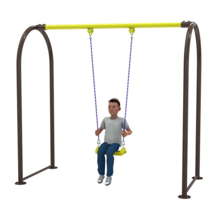 เครื่องเล่นสนามกลางแจ้ง โครงสร้างเหล็ก ชิงช้าสนาม 1 ที่นั่ง ราคาต่อ 1 แบบ อนุบาล มาตรฐาน มอก. Outdoor Playground, ราคาโรงงาน ผลิตในไทย สั่งทำตามสีที่ต้องการได้