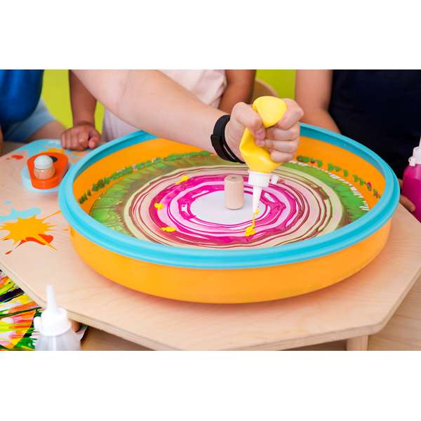 จานสีหมุนวนแสนสนุก ,ของเล่นเสริมทักษะ,ของเล่นเด็ก, สื่อการสอนอนุบาล,พร้อมส่ง