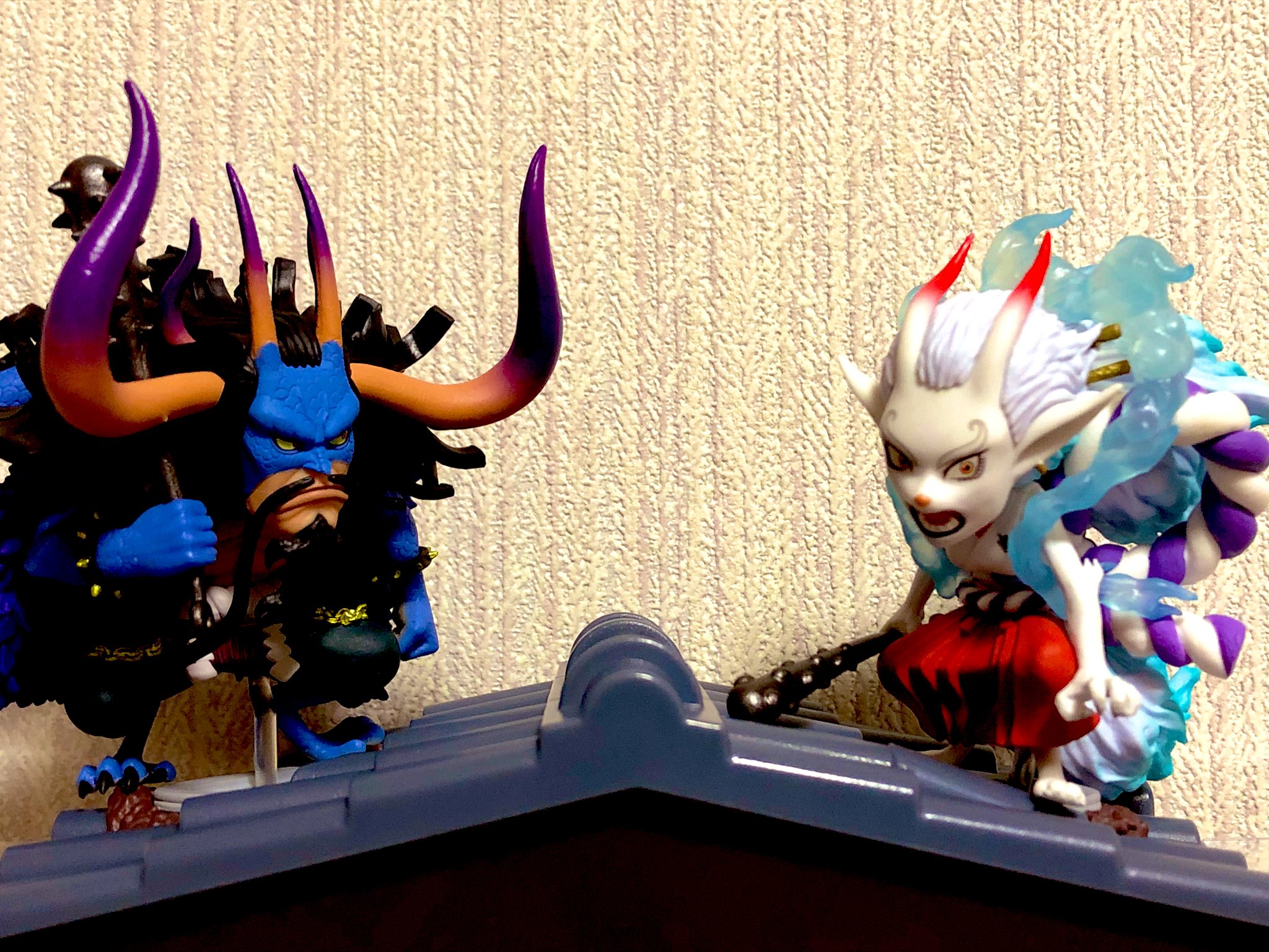 Kaido VS Yamato Jump Set ของแท้ JP แมวทอง - WCF Banpresto [โมเดลวันพีช] (2 ตัว)