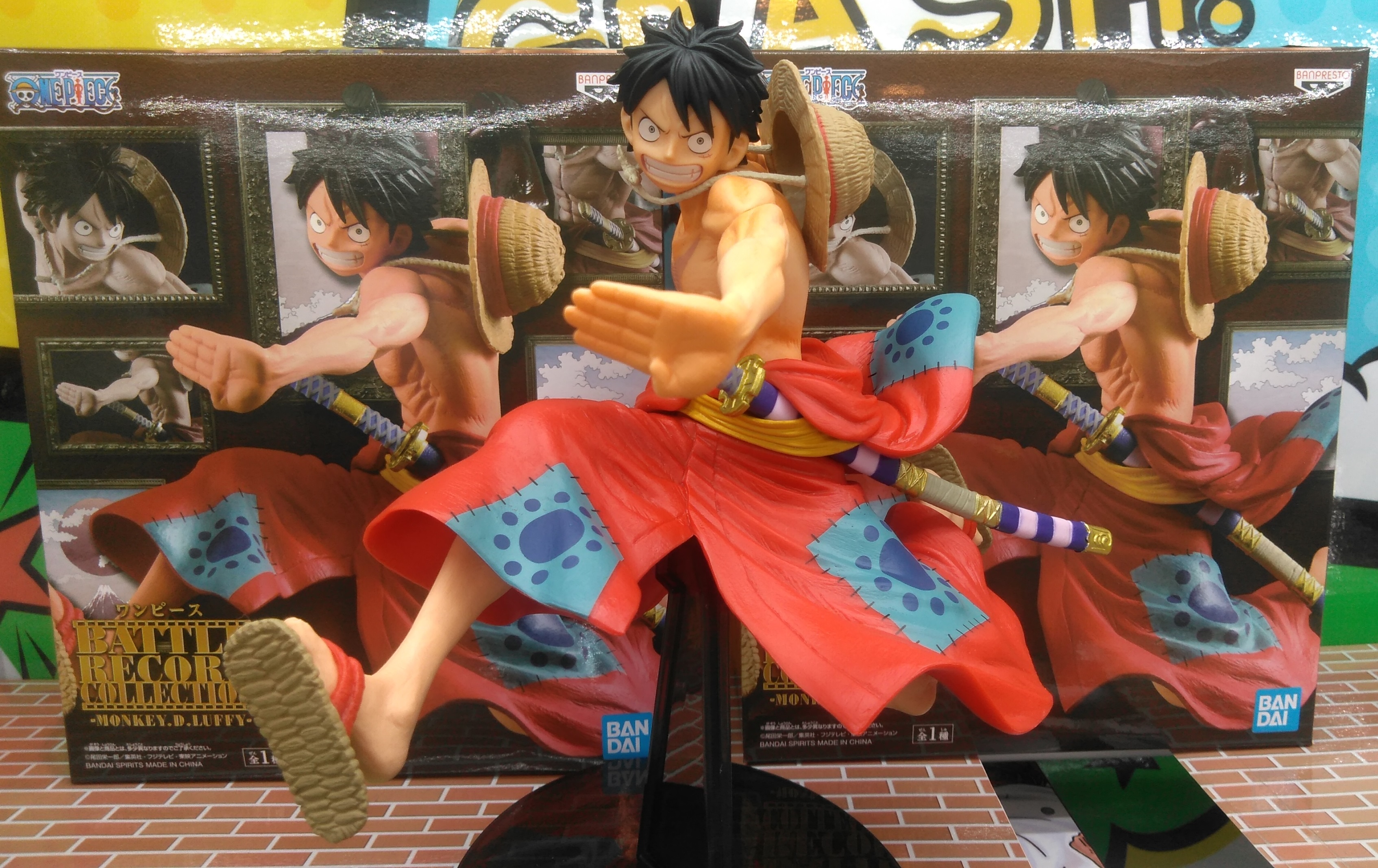 Luffy Wano ของแท้ JP แมวทอง - Battle Record Collection Banpresto [โมเดลวันพีช]