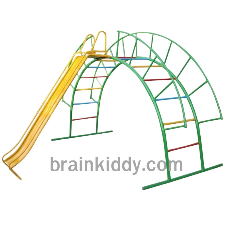 บาร์โค้งกระดานลื่น, สไลเดอร์เหล็ก เครื่องเล่นสนามกลางแจ้ง , เครื่องเล่นสนามแบบเหล็ก, OutdoorPlayground, ราคาโรงงาน ขนาด 180x180x170 ซม.