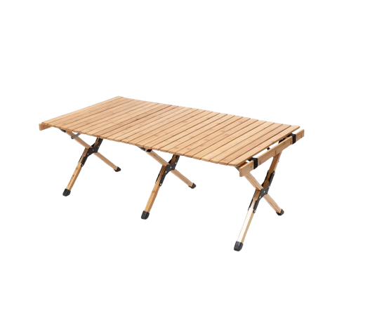 Bamboo Roll Top Table 120 Natural