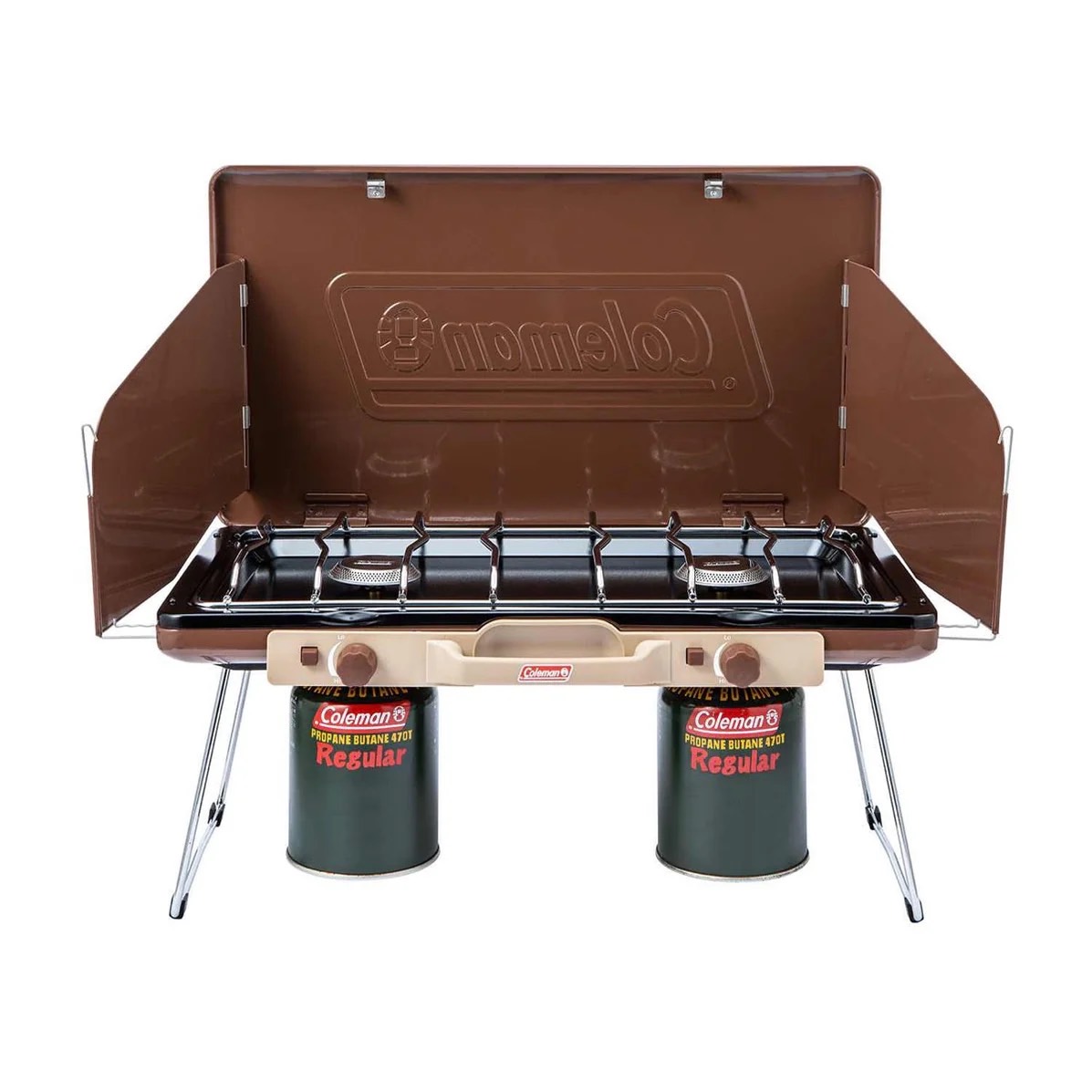 CM JP Powerhouse LP 2-Burner Stove Butternuts