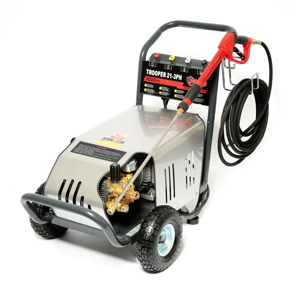 206 บาร์ เครื่องฉีดน้ำแรงดันสูง "POLO" #TROOPER21-3PH 7.5 KW. 380V. High pressure cleaner