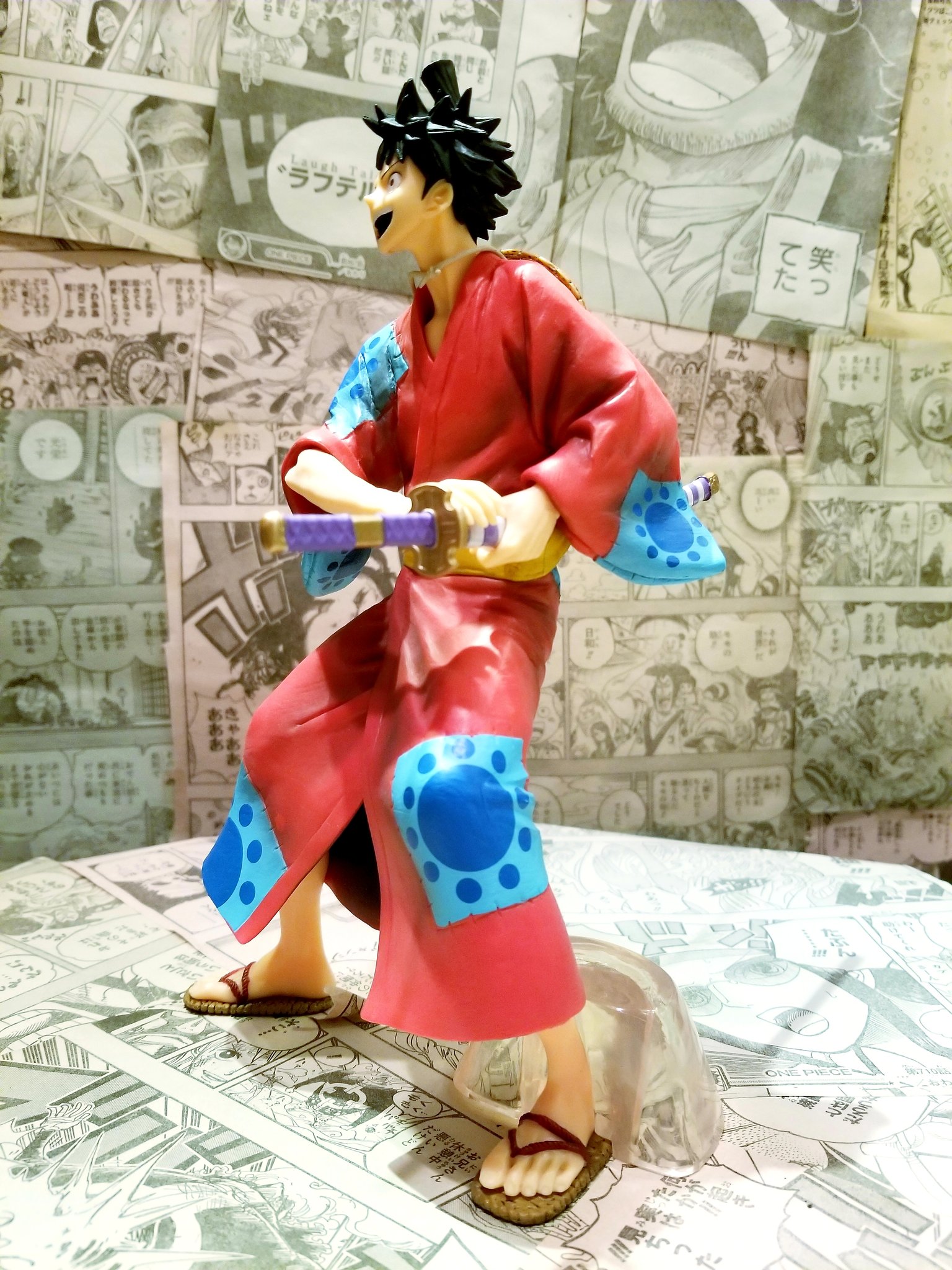 Luffy Wano ของแท้ JP แมวทอง - Ichiban Kuji Banpresto [โมเดลวันพีช]
