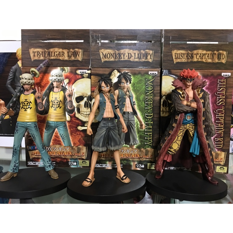 The Worst Generation Set ของแท้ JP แมวทอง - Grandline Men Banpresto [โมเดลวันพีช] (3 ตัว)