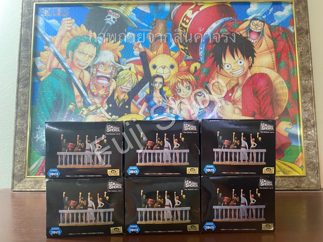 Alabasta Set ของแท้ JP แมวทอง - Dramatic Showcase Banpresto [โมเดลวันพีช] (6 ตัว)