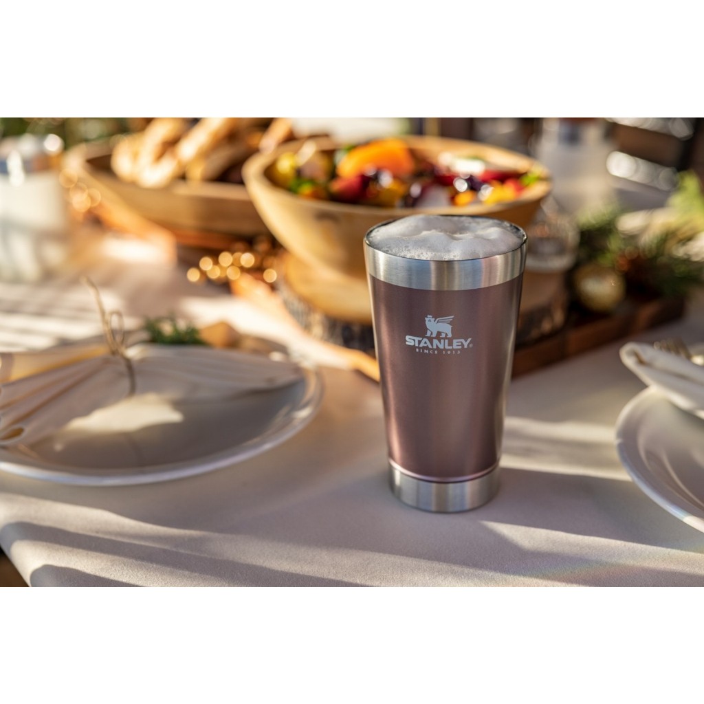 Classic Stay Chill Beer Pint 16Oz Rose Quartz Glow