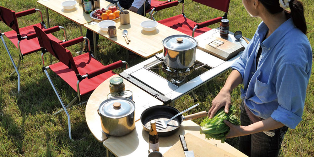 SnowPeak IGT Multi Function Table Bamboo Top CK-116TR