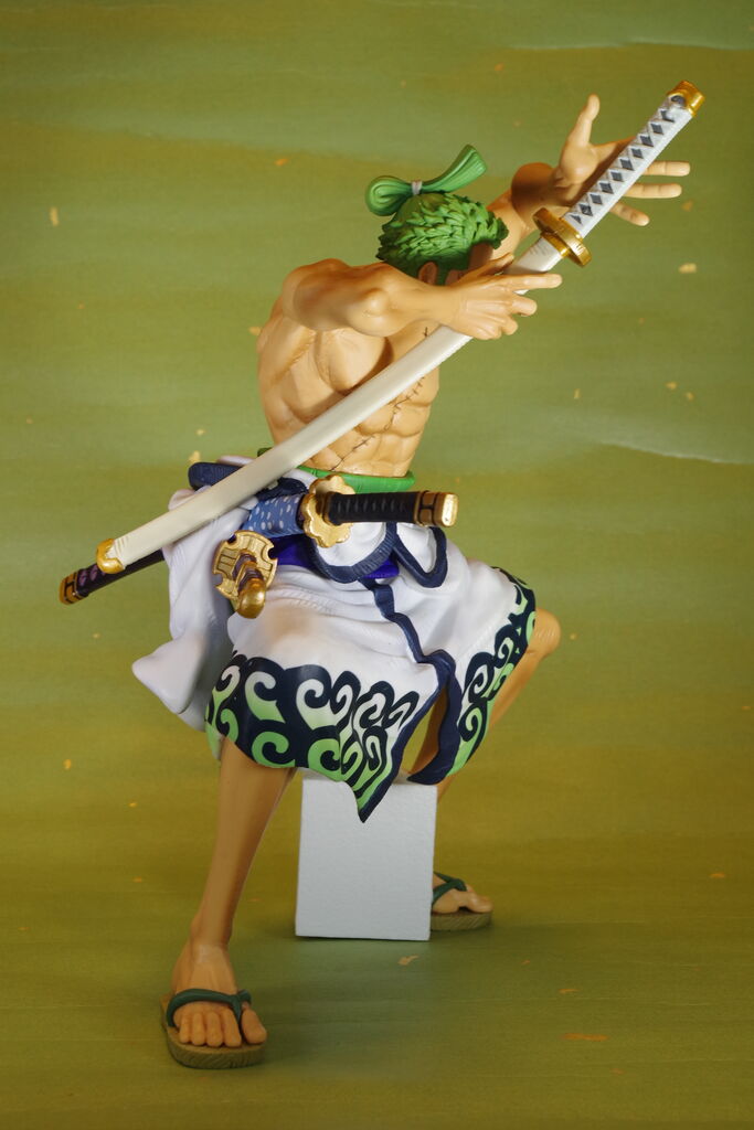 Zoro Wano (The Brush) ของแท้ JP แมวทอง - Super Master Stars Piece Banpresto [โมเดลวันพีช]