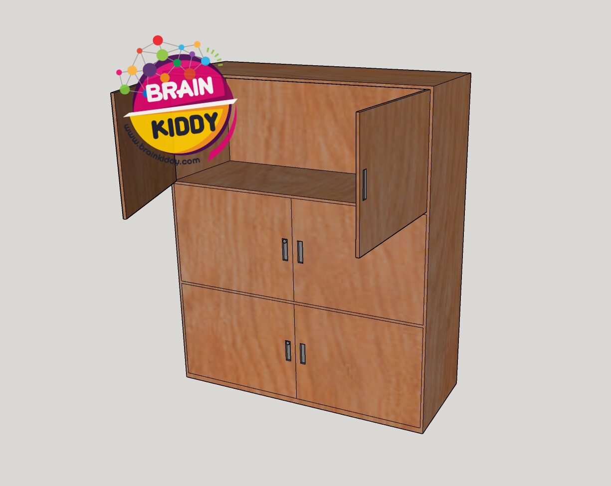 ตู้เก็บอุปกรณ์ - ชั้น , เฟอร์นิเจอร์เด็กสั่งทำตามสีและขนาดได้ , เฟอร์นิเจอร์ไม้ , เฟอร์นิเจอร์เด็ก ขนาด 39 x 99 x 119 ซม.