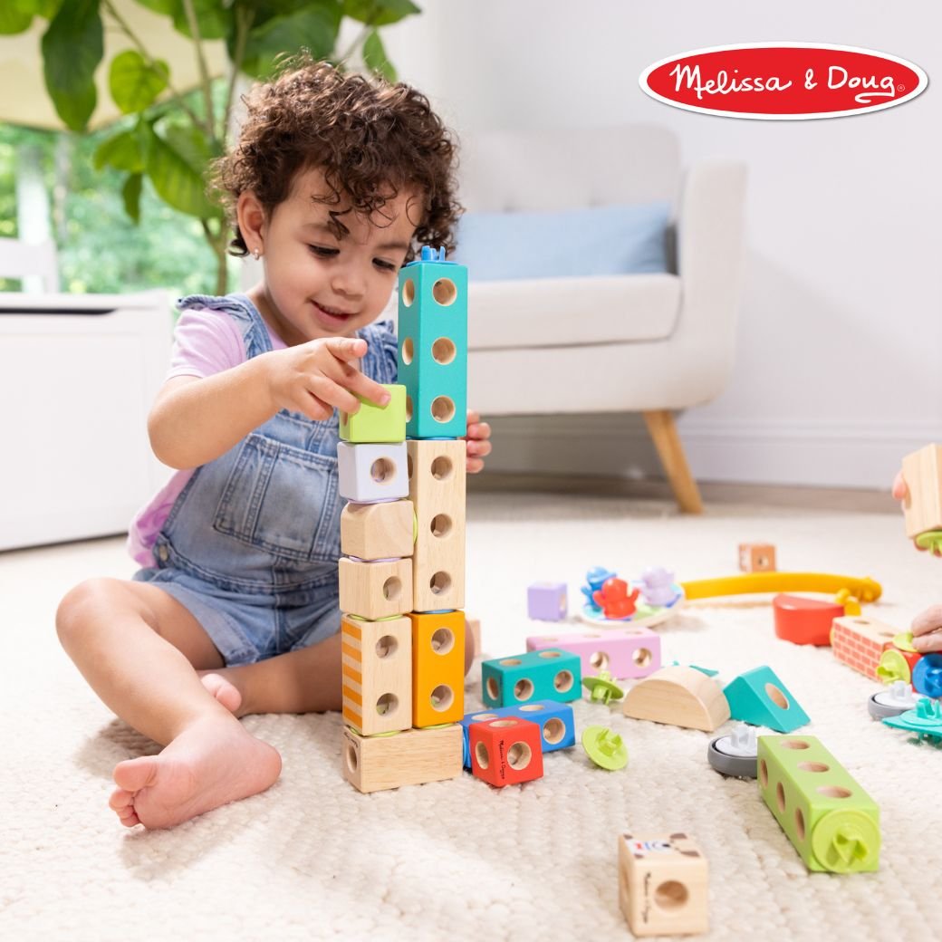 Blockables Town Play Set บล๊อกไม้ ตัวต่อ ชิ้นใหญ่ สร้างเมือง 73 ชิ้น ของเล่น STEM พกพาง่าย ของเล่นเสริมพัฒนาการเด็ก เสริมทักษะการเรียนรู้ สื่อการสอนอนุบาล พร้อมส่ง