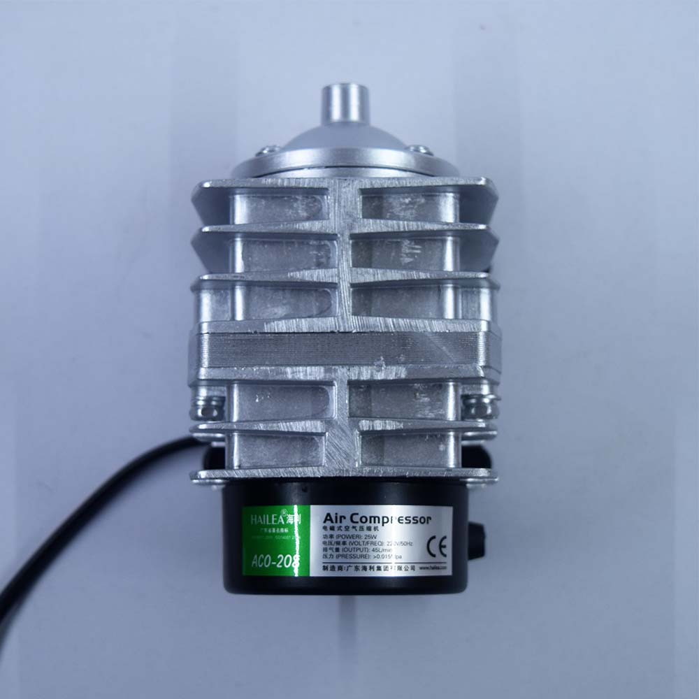 ปั้มออกซิเจน เติมอากาศ HAILEA รุ่น ACO-208 กำลังไฟ 25 Watt ต่อใช้งานได้ขั้นต่ำ 6 หัว
