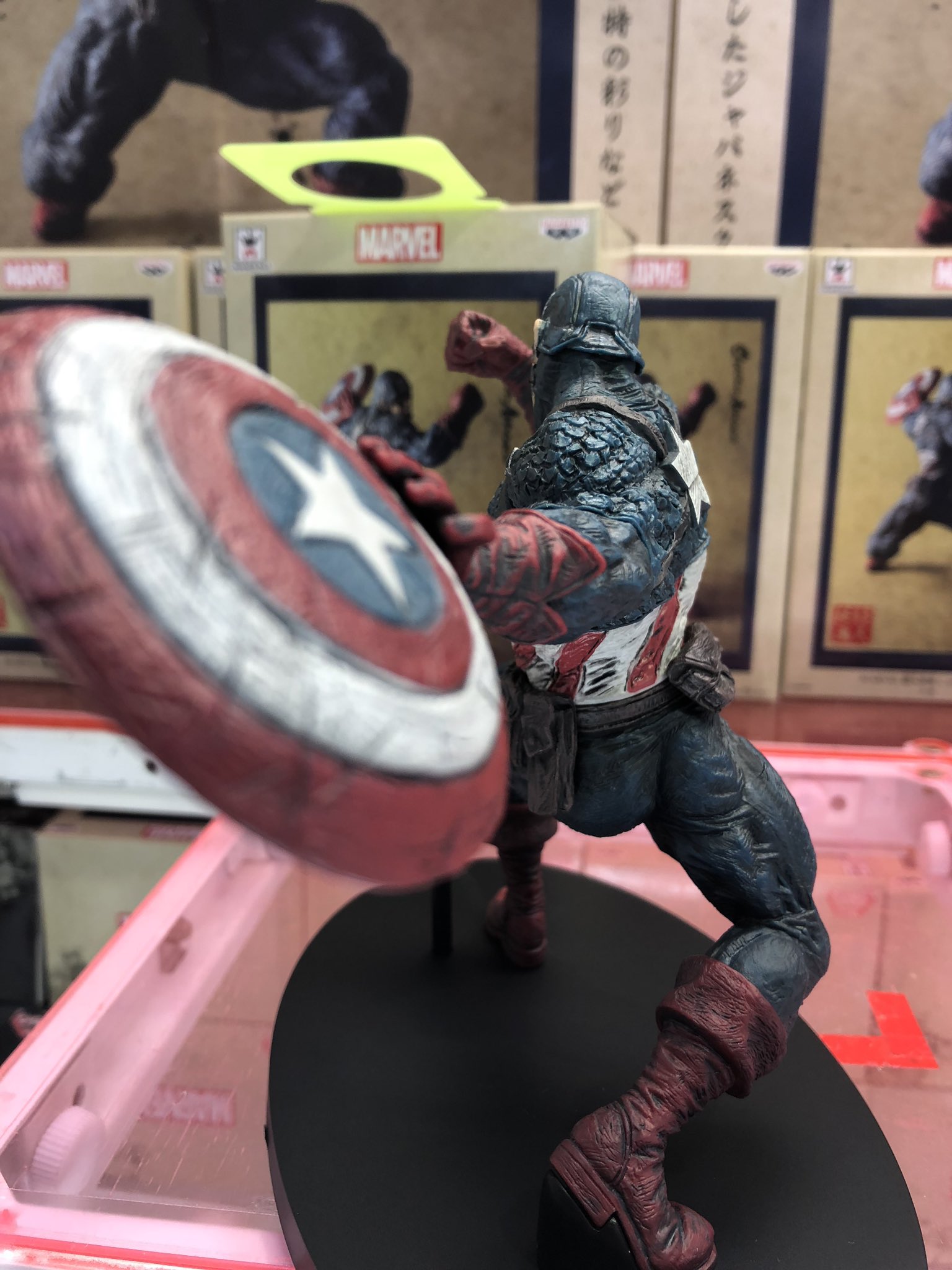 Captain America ของแท้ JP - Banpresto [โมเดล Marvel]