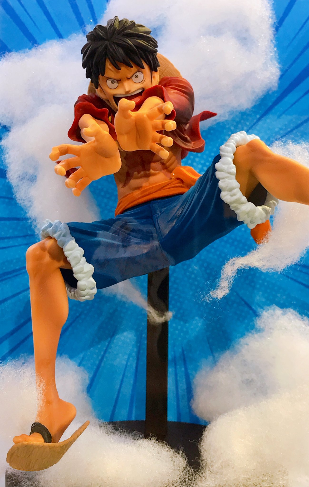 Luffy ของแท้ JP แมวทอง - Maximatic Banpresto [โมเดลวันพีช]
