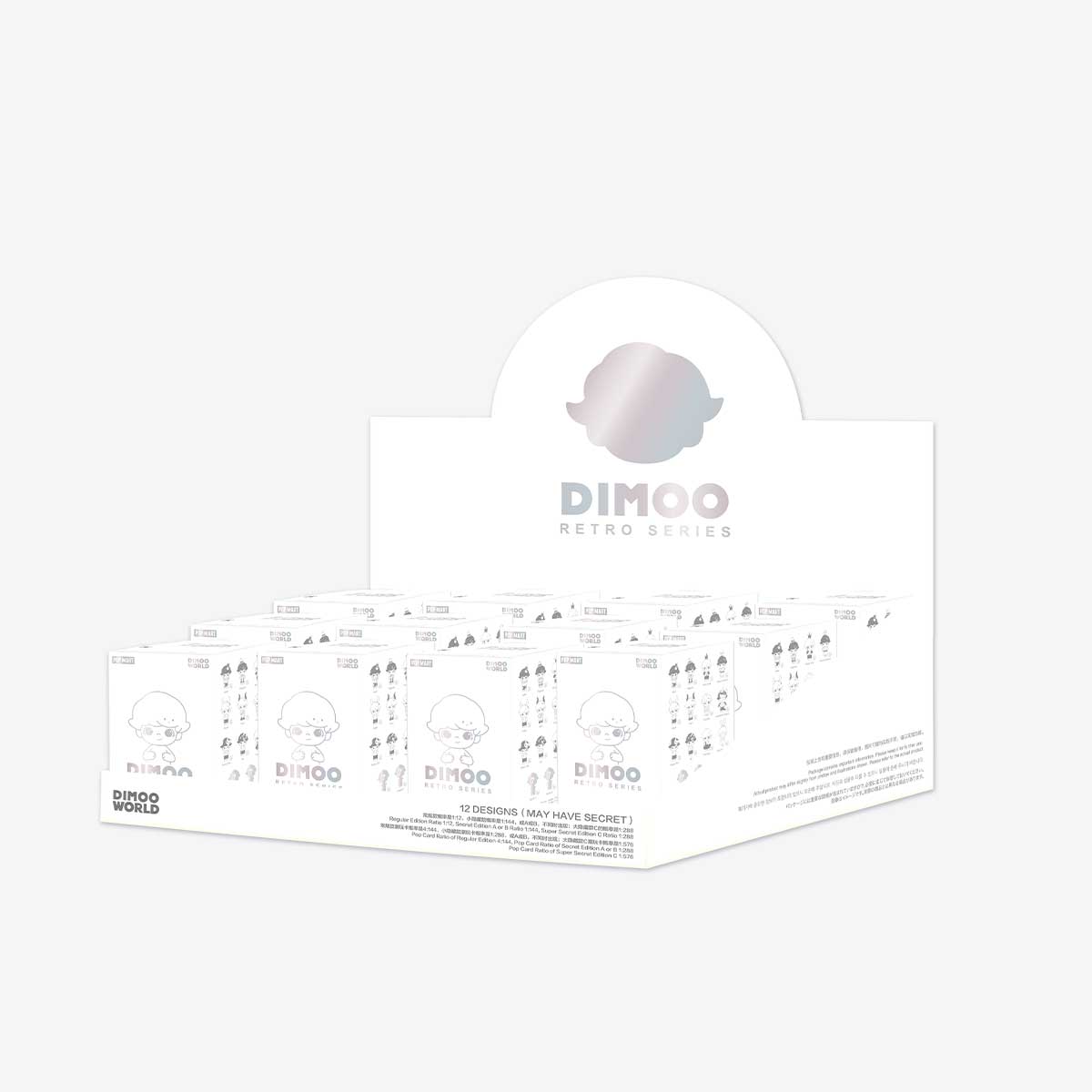Dimoo Retro Series - 100% - ของแท้ - Pop Mart [โมเดลดิมู่] (สินค้าพร้อมส่ง)