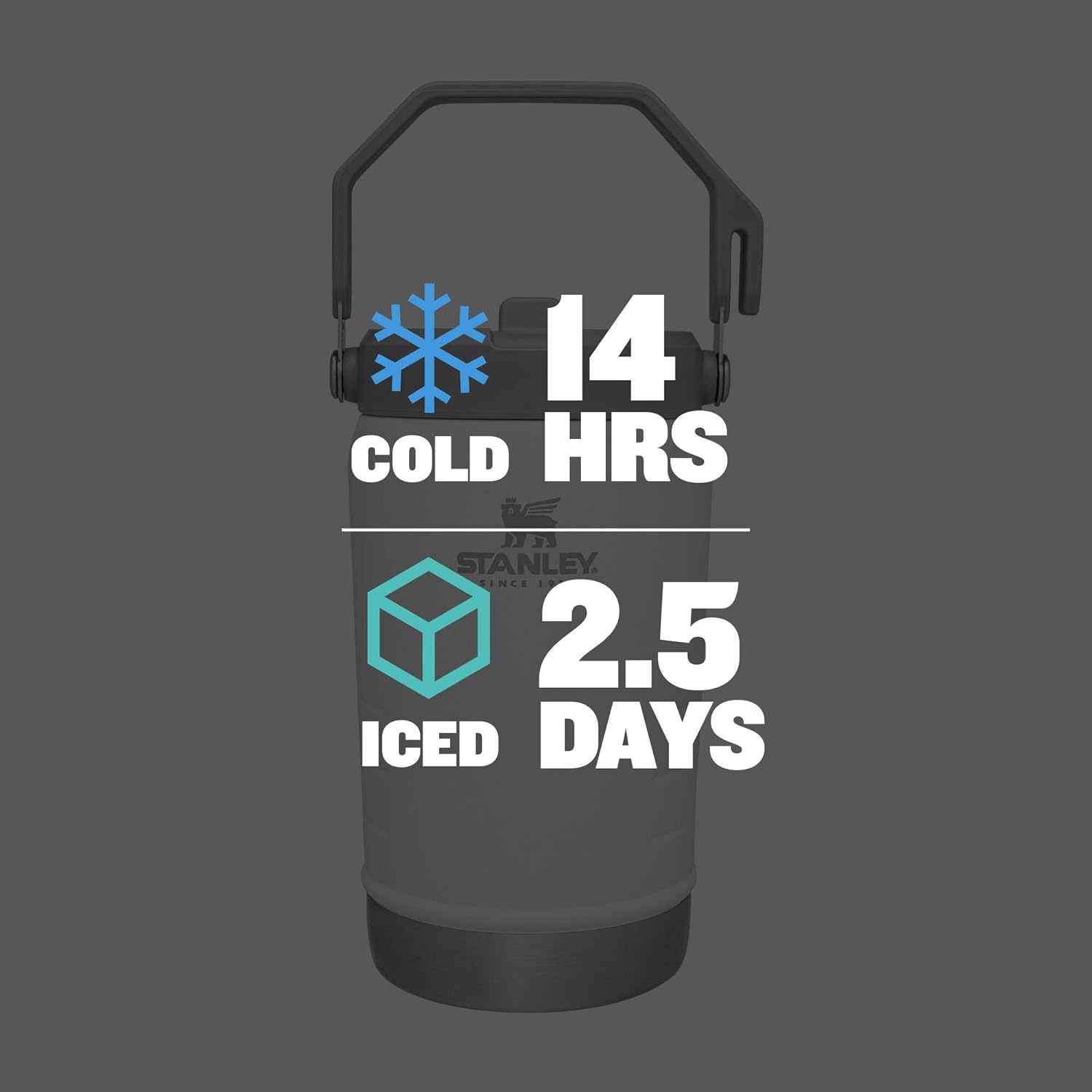 Classic Flip Straw Jug 40Oz Polar White