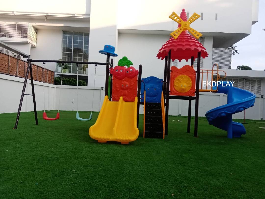 เครื่องเล่นสนามกลางแจ้ง ในร่ม, ชุดบ้านกังหันเด็ก , สไลเดอร์ใหญ่,ครุภัณฑ์สนามเด็กเล่น,งบ.สพฐ,โครงการโรงเรียนประชารัฐ, เครื่องเล่นสนามระดับก่อนประถมศึกษา, งบประมาณ80,000