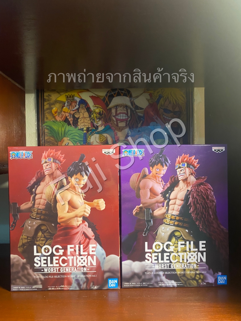 Luffy & Kid Wano ของแท้ JP แมวทอง - Log File Selection Banpresto [โมเดลวันพีช] (2 ตัว)