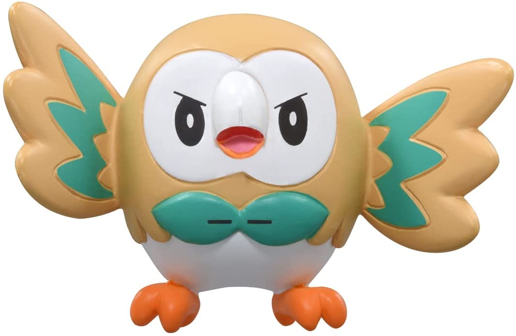 Rowlet ของแท้ JP - Monster Collection Takara Tomy [โมเดลโปเกมอน]