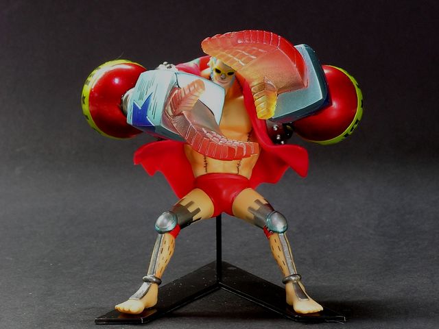 Franky ของแท้ JP แมวทอง - Attack Motions Bandai [โมเดลวันพีช]