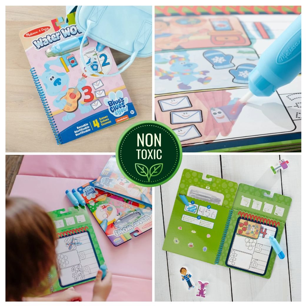 สมุดระบายสีด้วยน้ำ Blue's Clues ชุด A ของเล่นเสริมพัฒนาการเด็ก เสริมทักษะการเรียนรู้ สื่อการสอนอนุบาล พร้อมส่ง