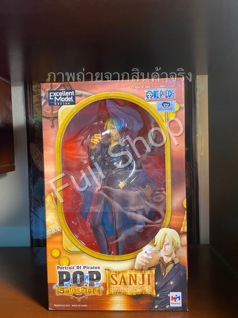 Sanji ของแท้ JP แมวทอง - POP Sailing Again Megahouse [โมเดลวันพีช]