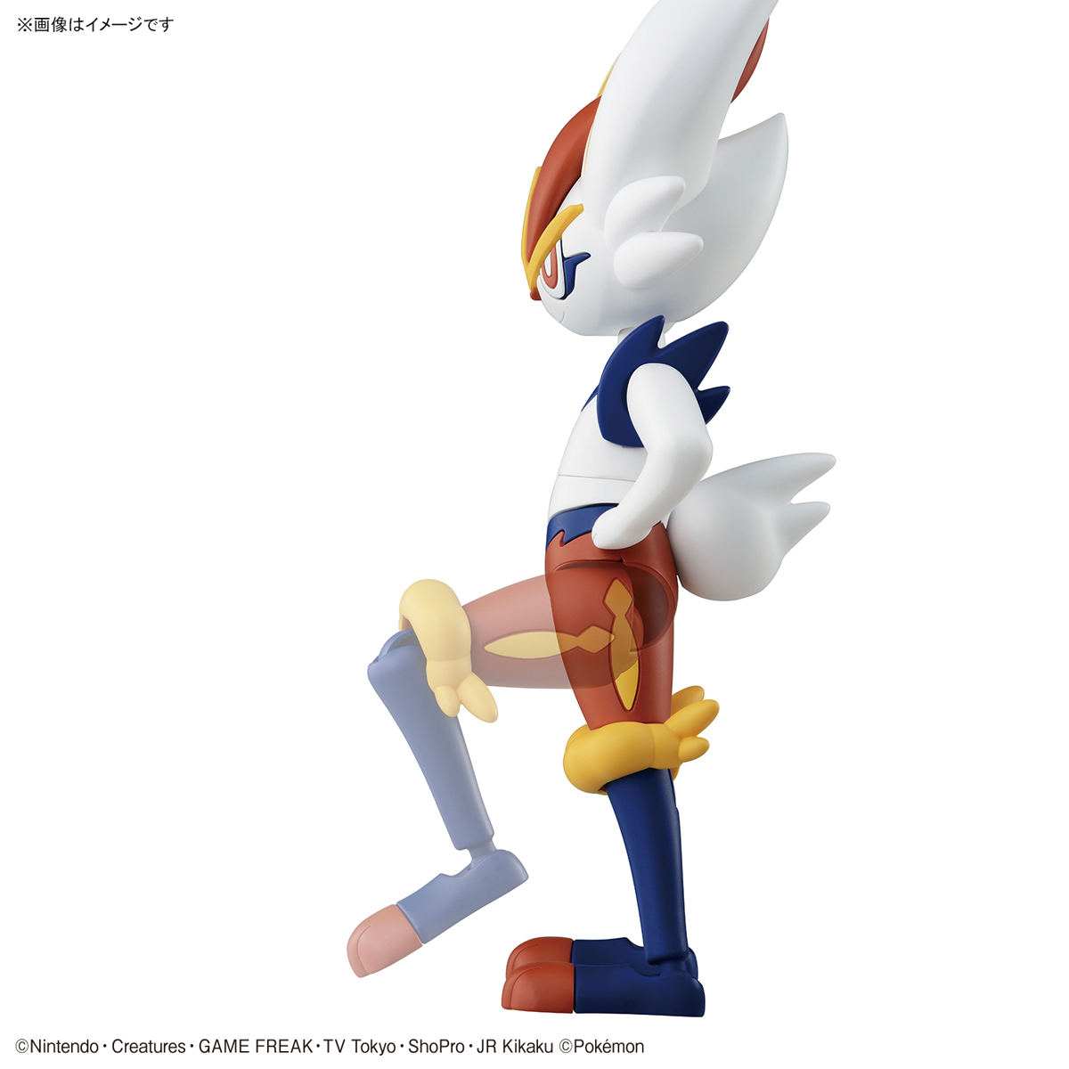 Cinderace (แบบประกอบ) ของแท้ JP - Pokemon Plamo Bandai [โมเดลโปเกมอน]