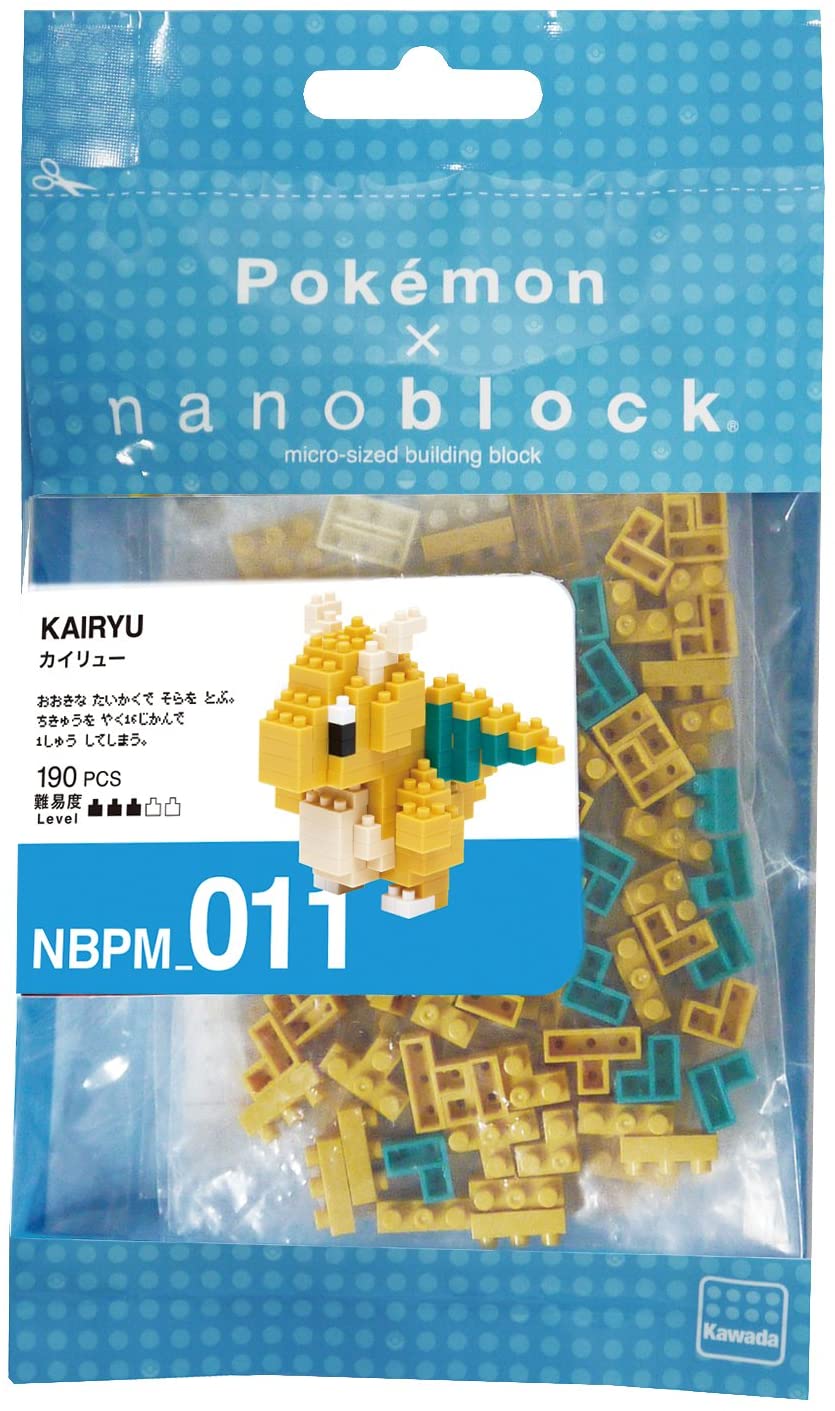 Dragonite (แบบประกอบ) ของแท้ JP - Nanoblock Kawada [เลโก้โปเกมอน]