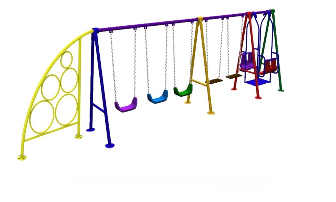ชิงช้าผสม+ปีนป่ายหน้าผา+เครื่อเล่นสนามเหล็ก เครื่องเล่นสนามกลางแจ้ง ของเล่นสั่งผลิต 10-20 วัน ขนาด 150 x 880 x 200 เซนติเมตร