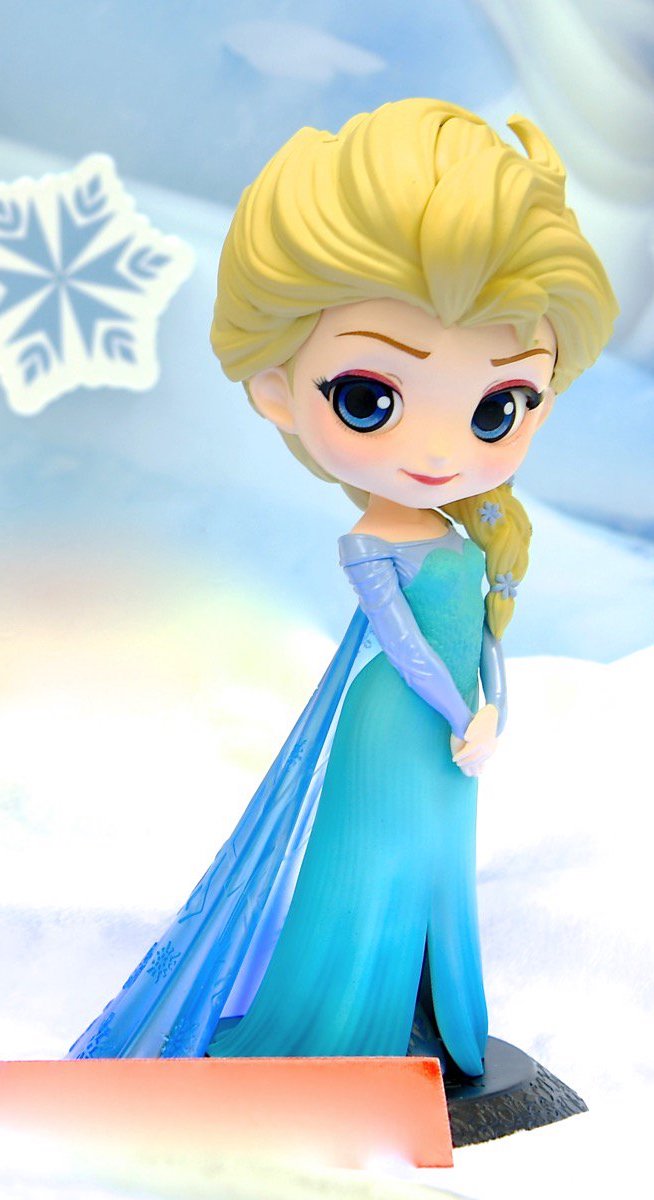 Elsa - Normal Color ของแท้ JP - Q Posket Banpresto [โมเดล Disney]