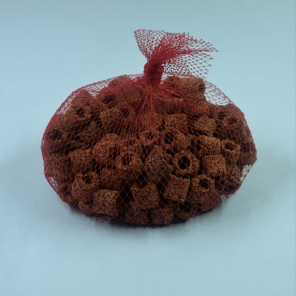 เซรามิค ริงค์ ชนิดมีรูพรุนสูง สีน้ำตาล บรรจุ 1 Kg. แถมฟรีใยแก้วอย่างดี 1 แผ่น