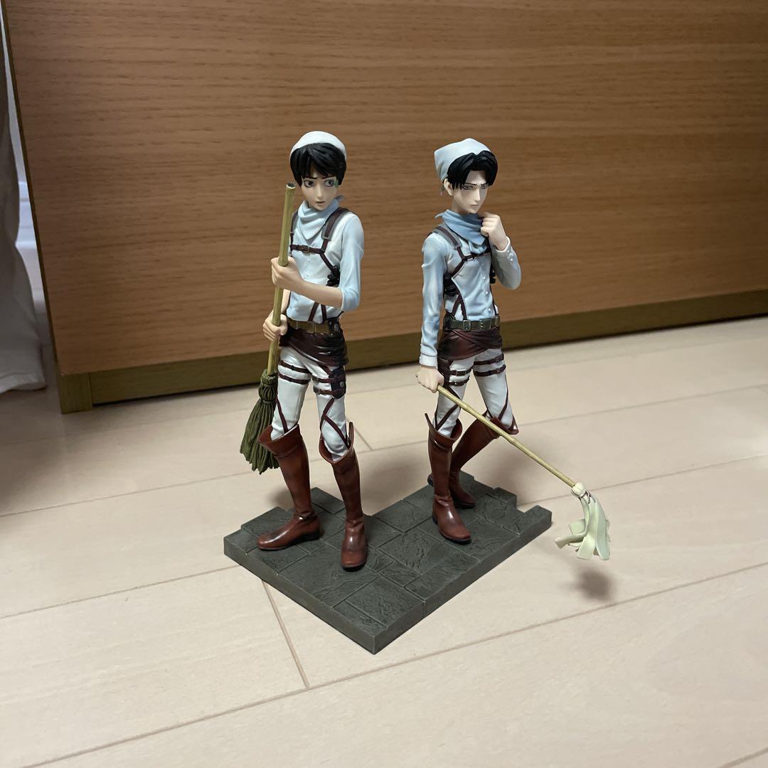 Eren & Levi ของแท้ JP - DXF Banpresto [โมเดล Attack on Titan] (2 ตัว)