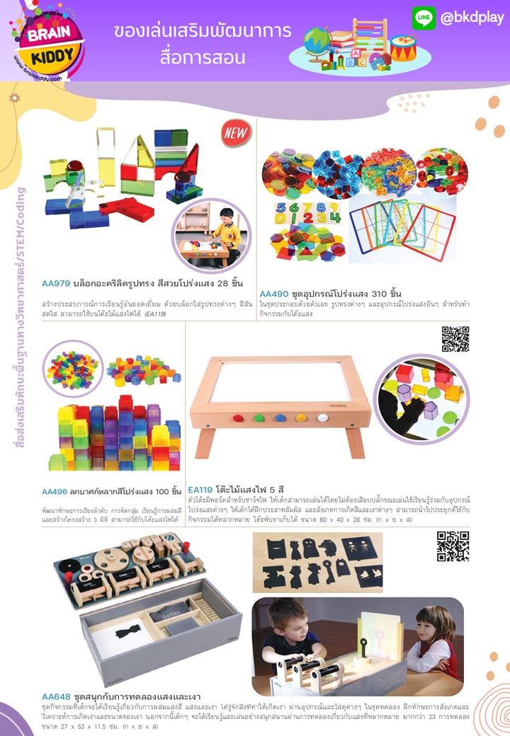 cattalog แคตตาล็อก สื่อการสอนทุกวิชา งานนำเข้า และอื่นๆ ของเล่นฝึกสมอง ฝึกไอคิว