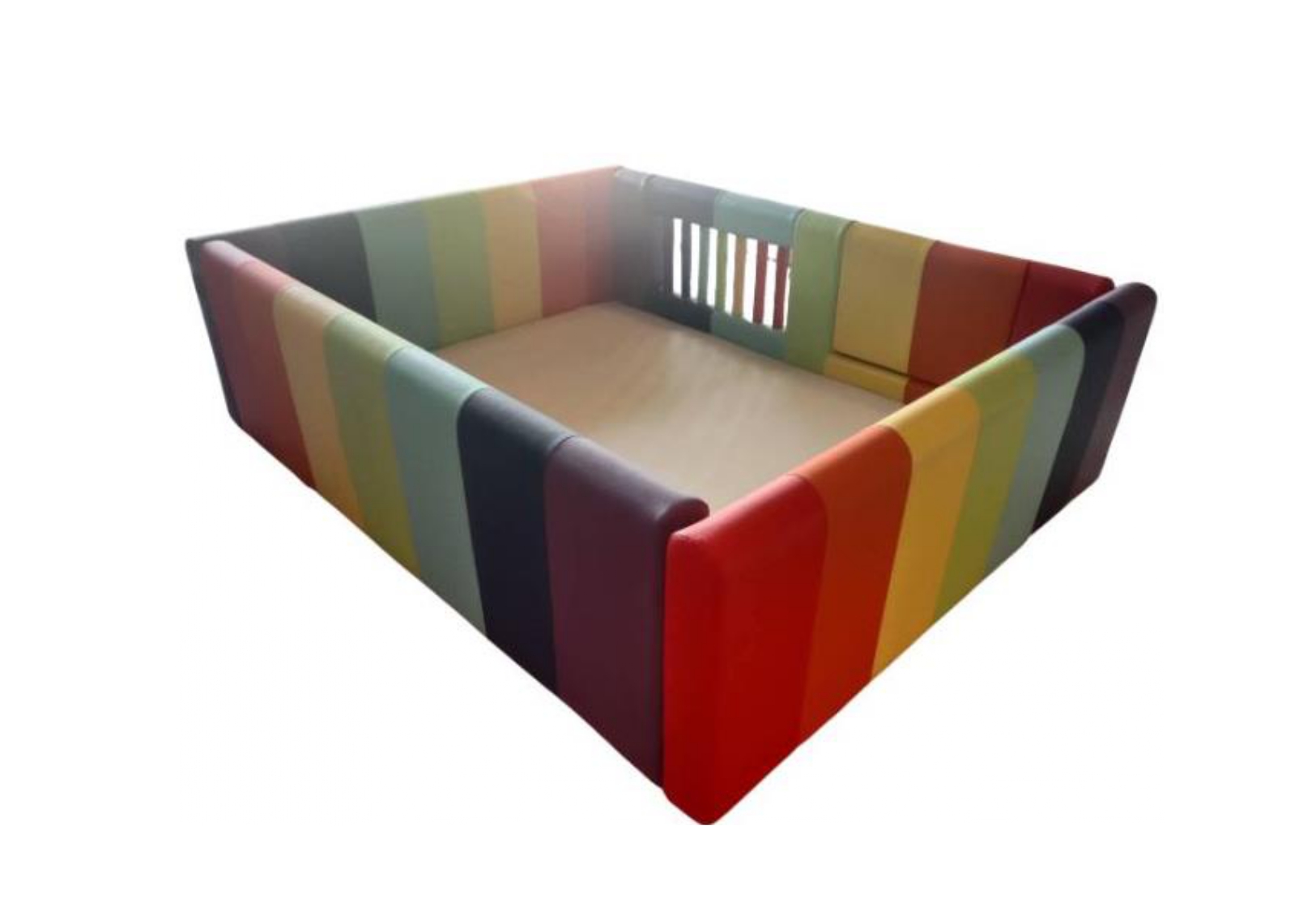 คอกกั้น สีรุ้ง, คอกกั้นเด็ก,เตียงเด็ก,เบาะหนังนุ่มนิ่ม softplay, indoor playground kidszone ,สวนสนุกในร่ม ,รับสั่งทำบ่อบอล เตียงเด็กตามขนาด ขนาด 3,5,6 ฟุต