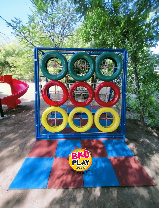 พื้นยางกันกระแทก ปูพื้นกลางแจ้งและในร่ม , ราคาต่อ 1 แผ่น ขนาด50*50*2.5ซม. แผ่นยางสังเคราะห์ EPDM -SBR, สนามเด็กเล่น สนามกีฬา พร้อมส่ง ราคาโรงงาน