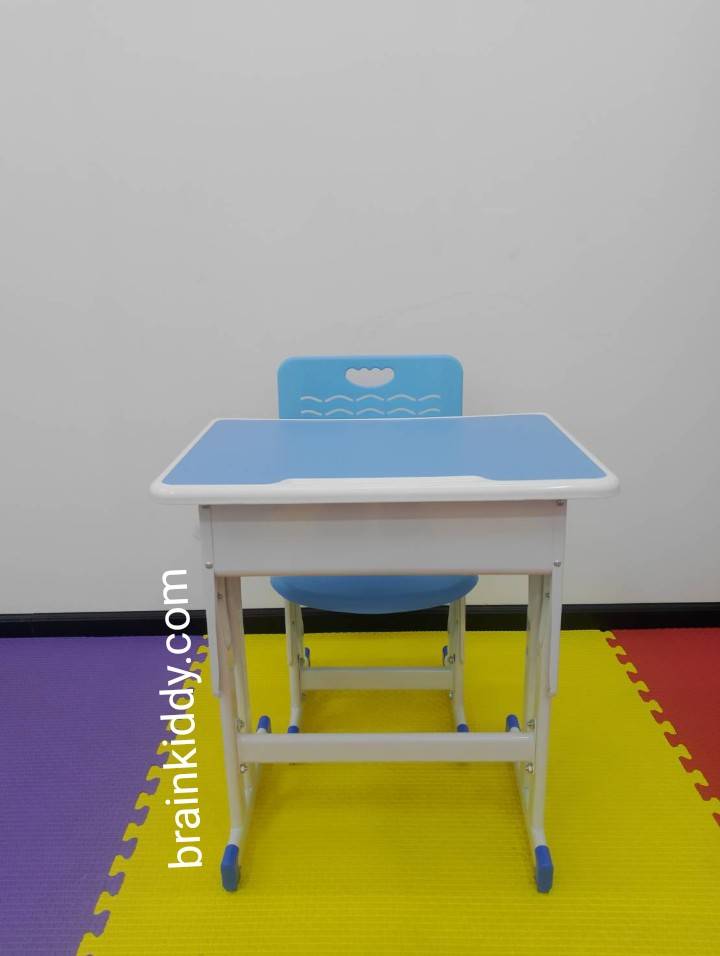 ชุดโต๊ะอนุบาล-ประถม ชุดโต๊เก้าอี้เรียนเดี่ยว ปรับระดับได้ ขาคู่ นักเรียนประถม, โต๊ะเรียนเดี่ยว โต๊ะนักเรียนประถม-มัธยม โต๊ะเขียนหนังสือ เฟอร์นิเจอร์เด็ก พร้อมส่ง