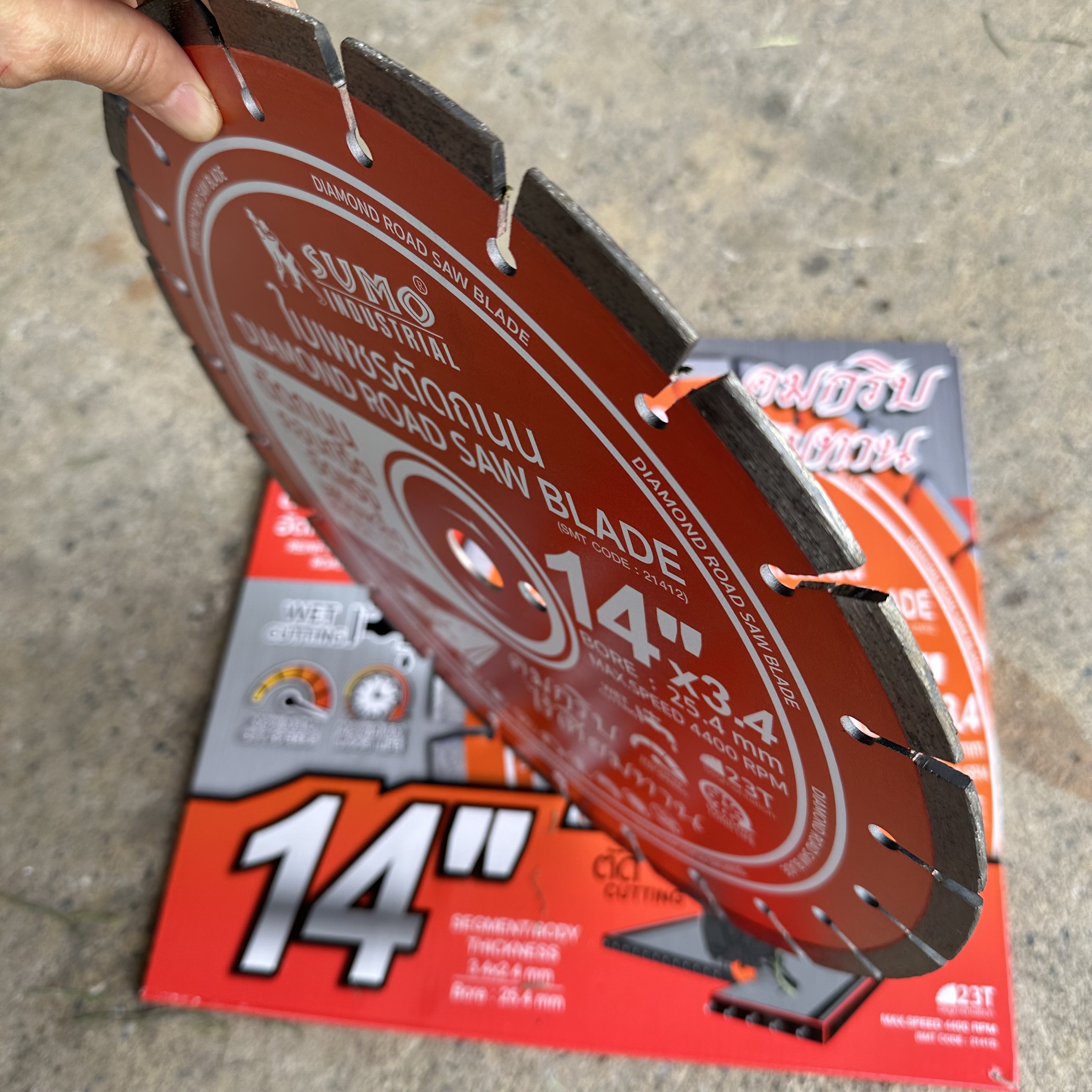 ใบเพชร 14นิ้ว x3.4มิล SUMO 21412