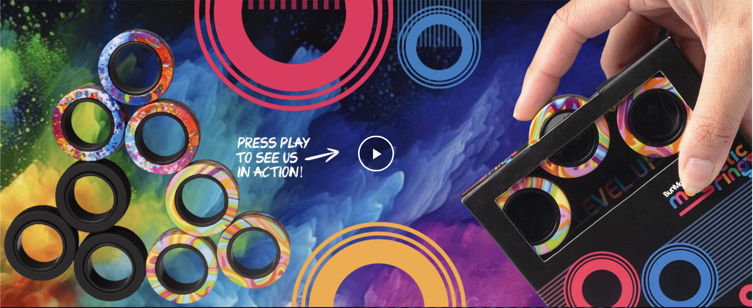 Magnetic Fidget Rings ของแท้ USA - BunMo [ สินค้าพร้อมส่ง ]