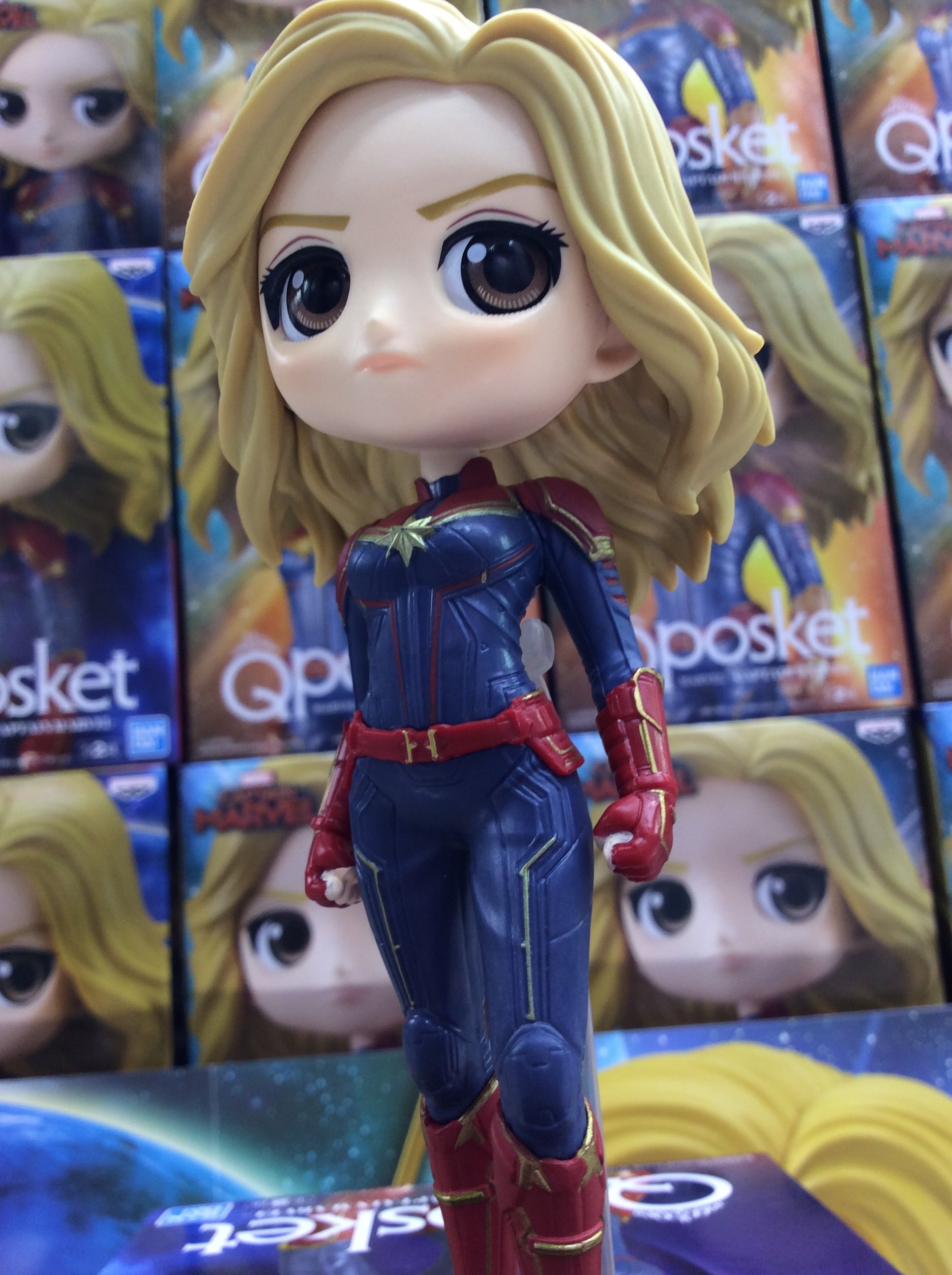 Captain Marvel - Pastel Color ของแท้ JP - Q Posket Banpresto [โมเดล Marvel]