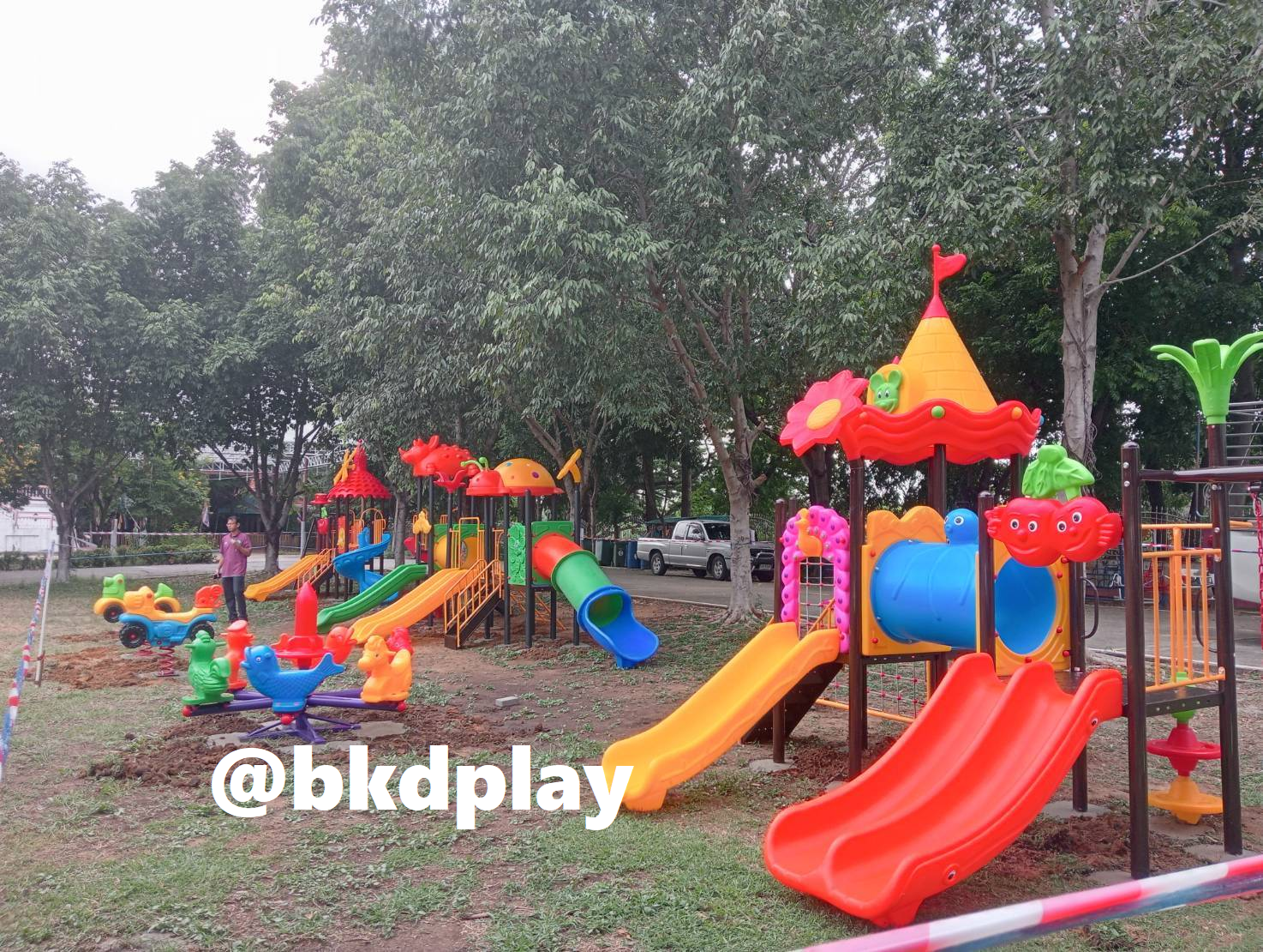 เครื่องเล่นสนามกลางแจ้ง,ชุด มหัศจรรย์ปราสาทหนูน้อย, สไลเดอร์ใหญ่,ครุภัณฑ์สนามเด็กเล่น,งบ.สพฐ,โครงการโรงเรียนประชารัฐ,