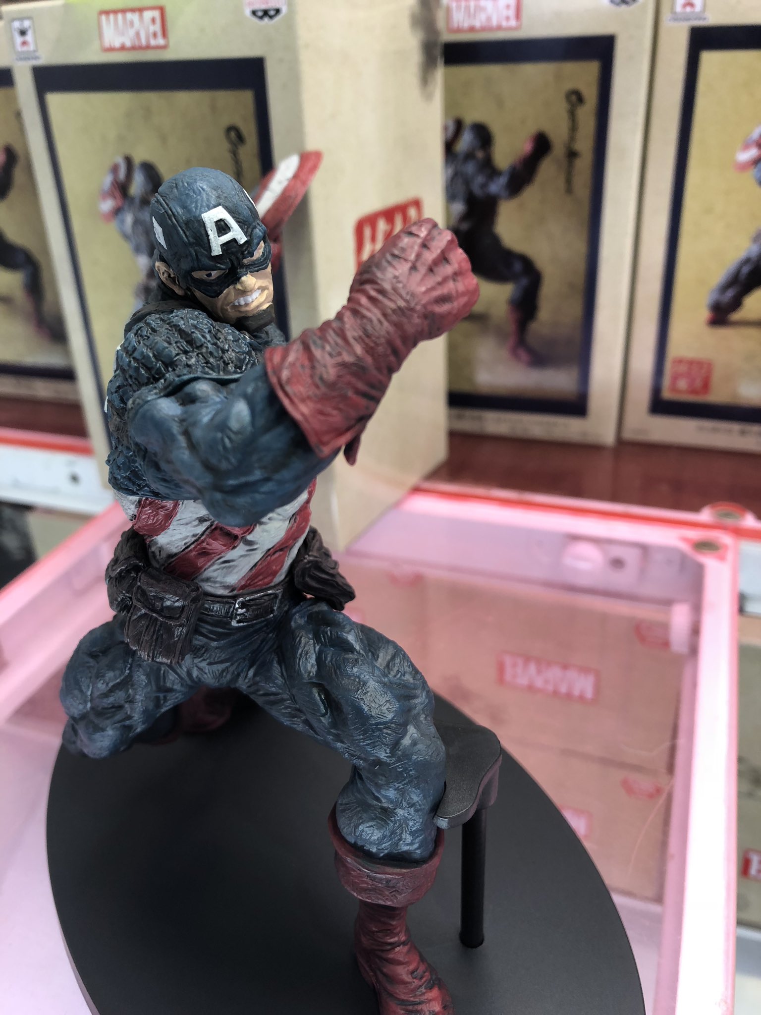 Captain America ของแท้ JP - Banpresto [โมเดล Marvel]