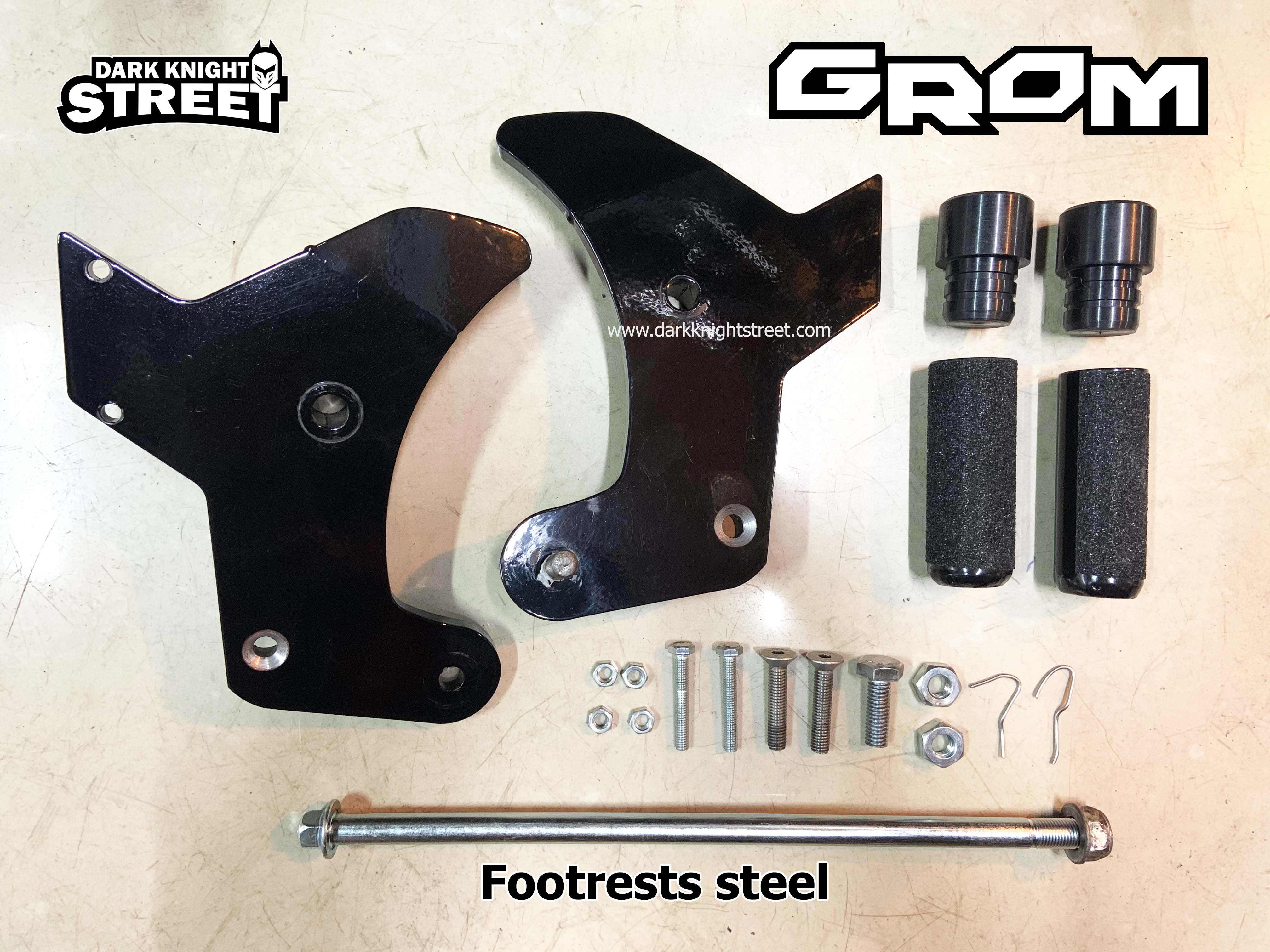 Honda Grom footrests steel (Fits : 14-20)
