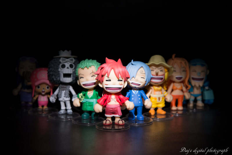 Straw Hat Pirates Irodori Set ของแท้ JP แมวทอง - Besmile Bandai [โมเดลวันพีช] (9 ตัว)