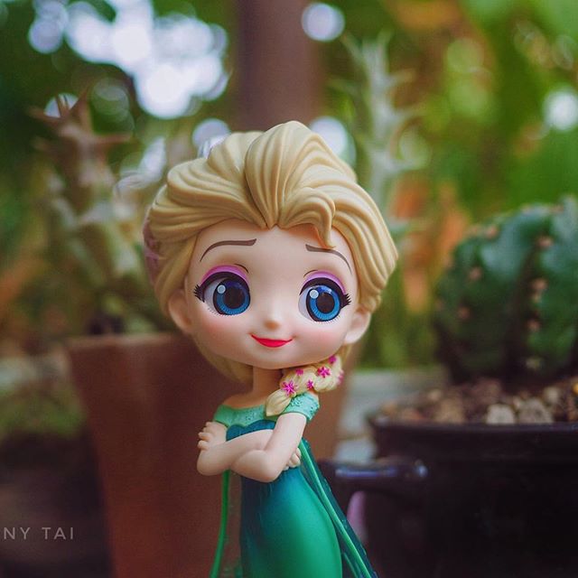Elsa Fever Design - Normal Color ของแท้ JP - Q Posket Banpresto [โมเดล Disney]