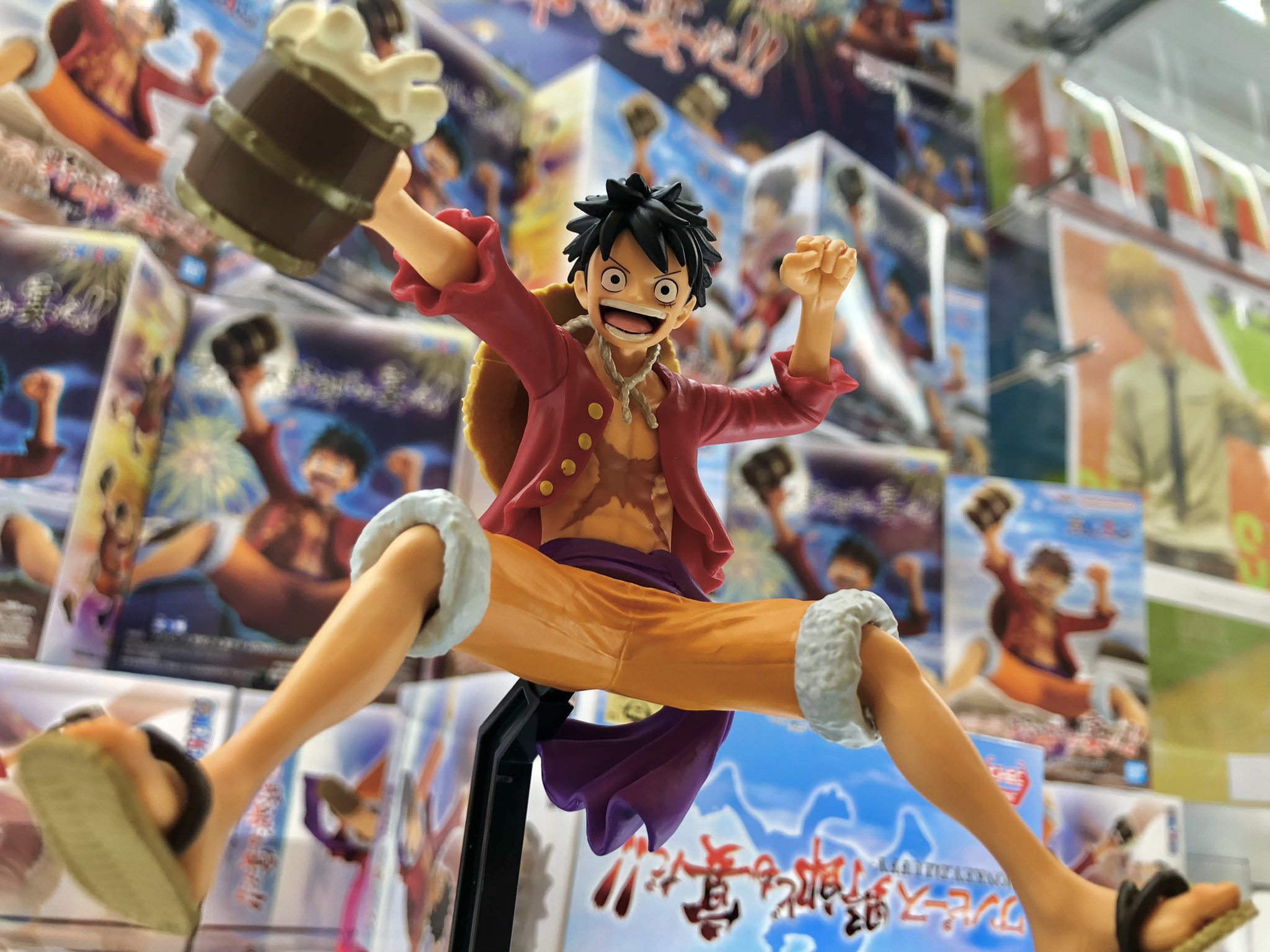 Luffy ของแท้ JP แมวทอง - Banpresto [โมเดลวันพีช]