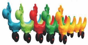 รถไดโน4ที่นั่ง ( 4 seater dino) เครื่องเล่นสนามกลางแจ้ง เครื่องเล่นเสริมพัฒนาการ