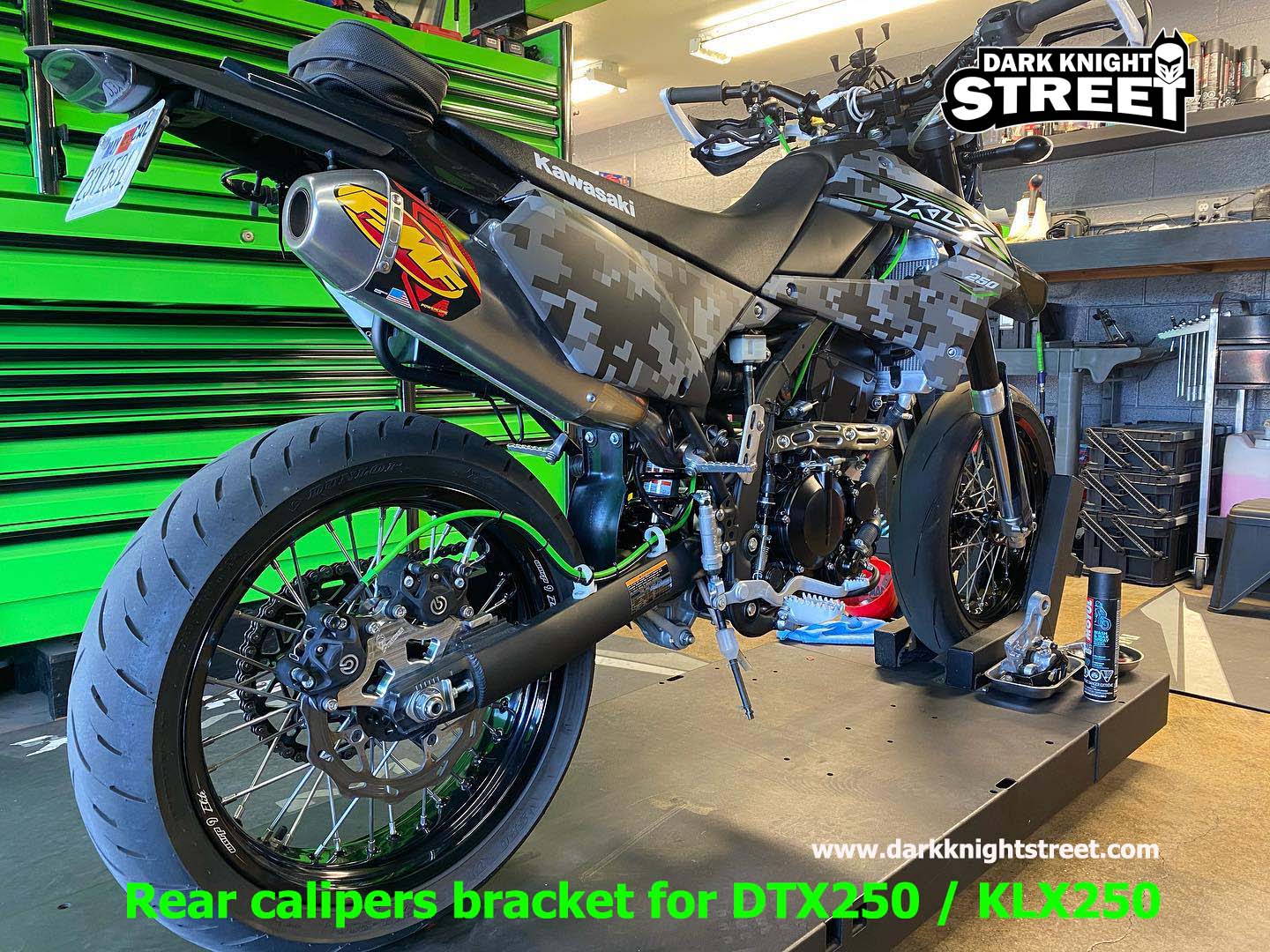 Rear calipers bracket for DTX250 / KLX250